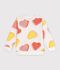 Sweatshirt enfant en coton imprim&eacute; c&oelig;urs blanc/multicouleur