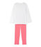 Pyjama fille à pois blanc LAIT/rouge CARMEN/ MULTICO