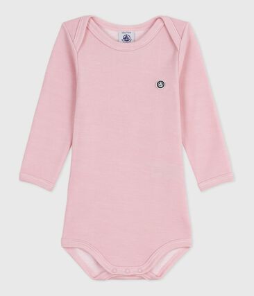Body manches longues bébé en laine et coton