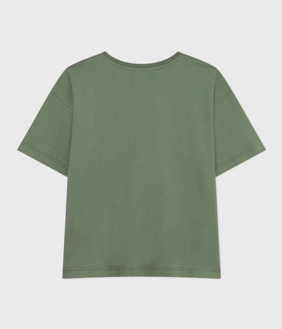 Tee-shirt le Boxy en coton femme vert CROCO