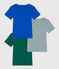 Lot de 3 tee-shirts manches courtes en coton petit garçon variante 1