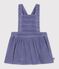 Robe b&eacute;b&eacute; sans manches en velours c&ocirc;tel&eacute; uni violet