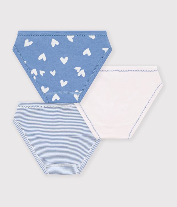 Lot de culottes enfant en coton &agrave; c&oelig;urs multicouleur