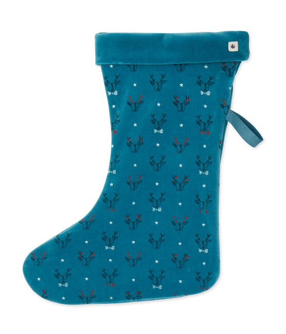 Chaussette de Noël bleu CONTES/blanc MULTICO