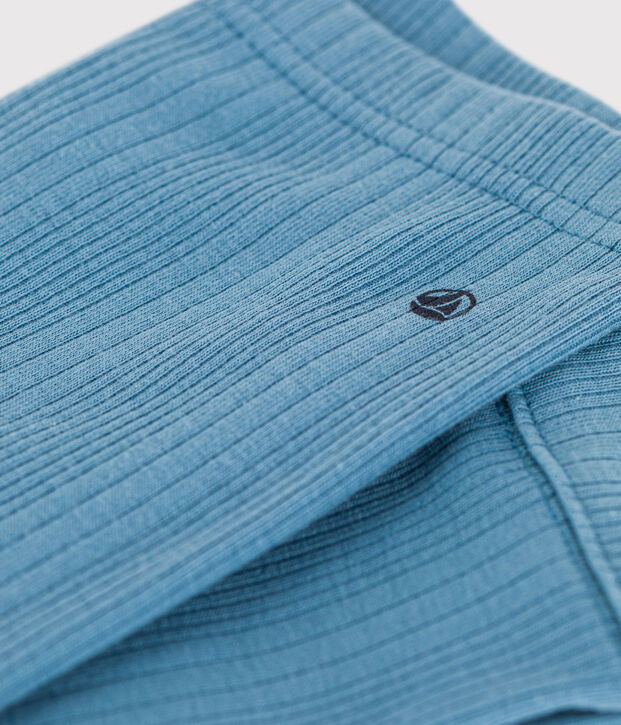 Legging en coton b&eacute;b&eacute; bleu