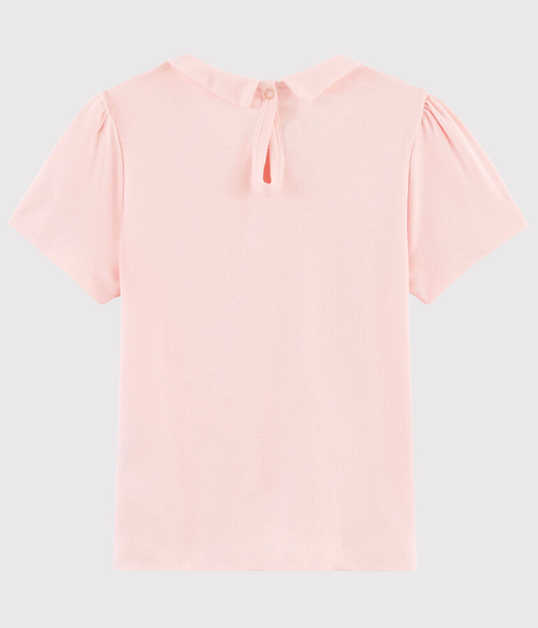Tee-shirt manches courtes en coton enfant fille rose MINOIS