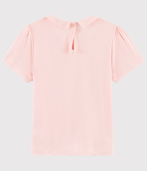 Tee-shirt manches courtes en coton enfant fille rose MINOIS