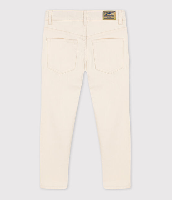 Pantalon en denim enfant fille / garçon écru AVALANCHE