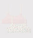 Lot de 2 brassières enfant en coton et élasthanne imprimé fruits