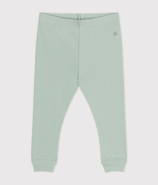 Legging en coton bébé vert HERBIER