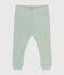 Legging en coton bébé vert HERBIER