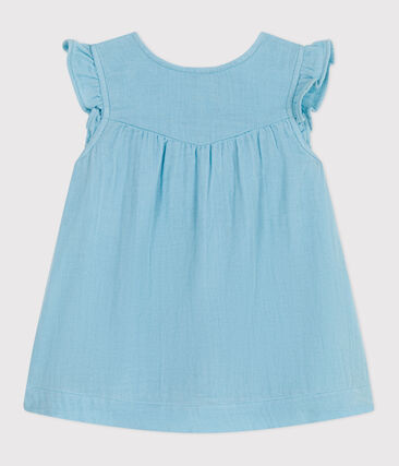 Robe bébé en coton sans manches unie