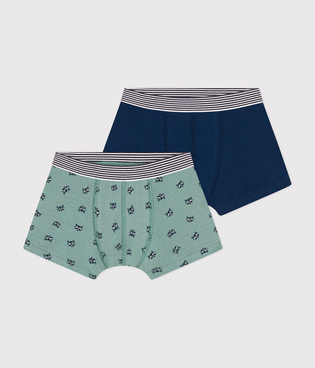 Lot de 2 boxers en coton enfant multicouleur