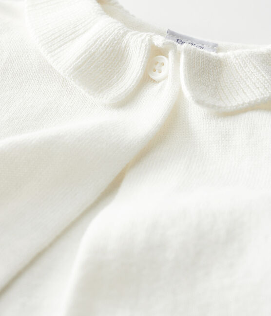 Bolero bébé fille blanc MARSHMALLOW