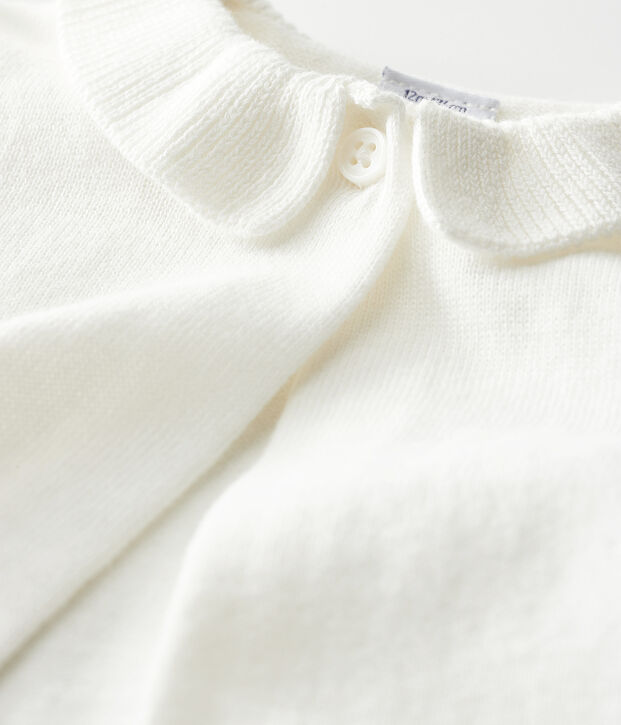 Bolero b&eacute;b&eacute; fille blanc