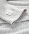 Cardigan bébé en côte 2x2 en coton biologique gris BELUGA CHINE
