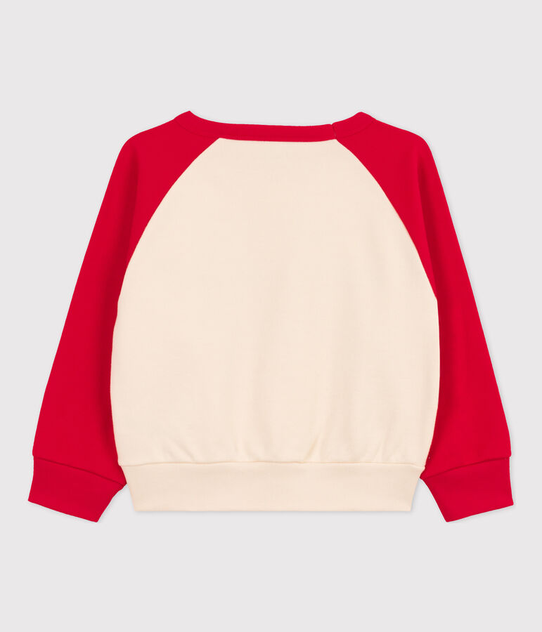 Sweatshirt en molleton enfant fille / gar&ccedil;on rouge PEPS/blanc AVALANCHE