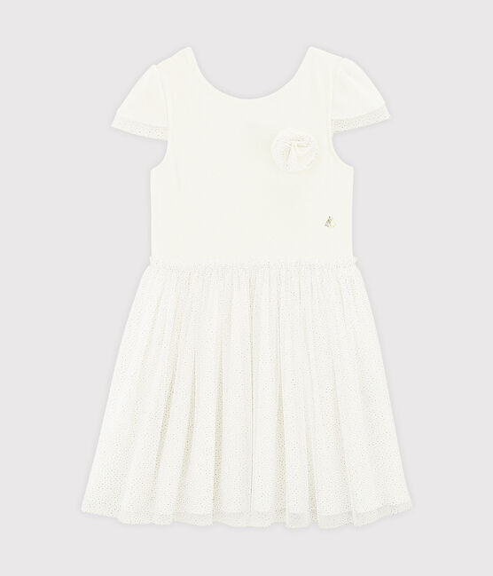 Robe de cérémonie enfant fille blanc MARSHMALLOW