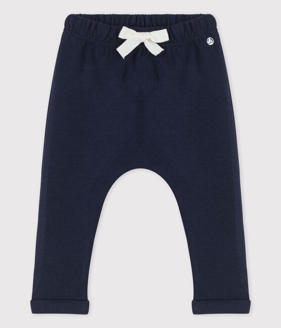 Pantalon en jersey épais bio bébé bleu SMOKING