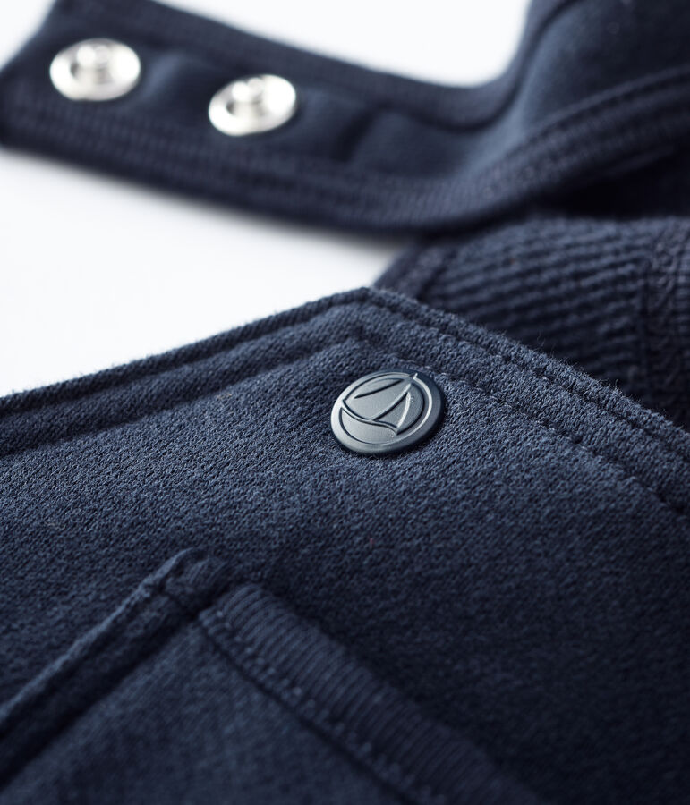 Salopette molleton b&eacute;b&eacute;. bleu SMOKING