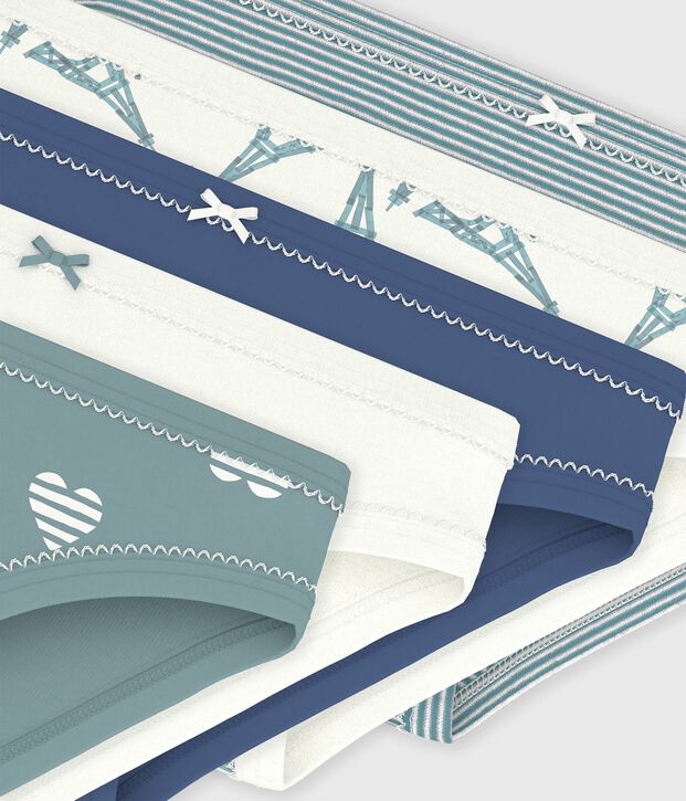 Lot de culottes enfant en coton imprim&eacute; multicouleur