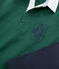 Polo rugby enfant garçon vert SOUSBOIS/bleu SMOKING