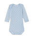 Body bébé garçon manches longues laine et coton