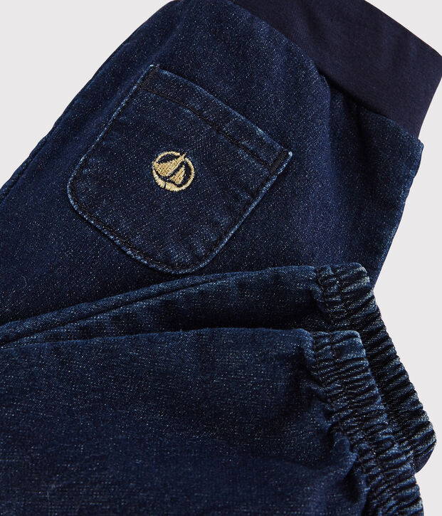 Pantalon en denim b&eacute;b&eacute;. bleu
