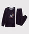 Pyjama Paris en velours enfant bleu SMOKING