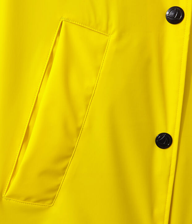Cir&eacute; femme imperm&eacute;able forme pardessus jaune