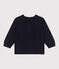 Cardigan bébé en coton uni bleu SMOKING