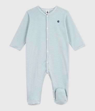 Pyjama bébé en coton à rayures milleraies