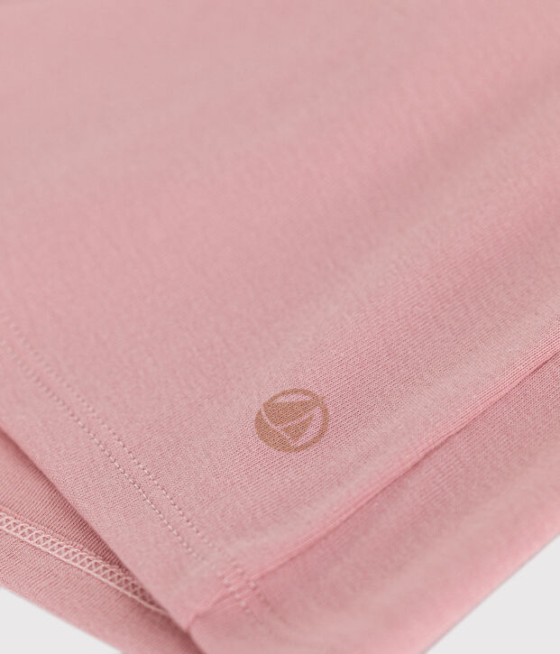 Tee-shirt l'Iconique en coton uni femme rose