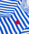Pyjama bébé en tubique ouverture au dos à rayures PERSE/ AVALANCHE