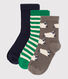 Lot de 3 paires de chaussettes enfant garçon