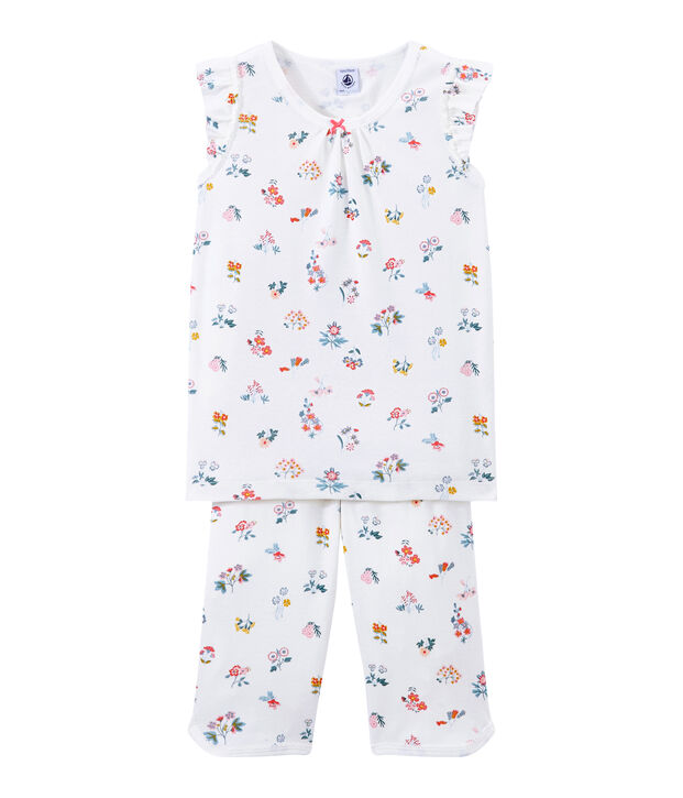 Pyjacourt petite fille blanc/multicouleur