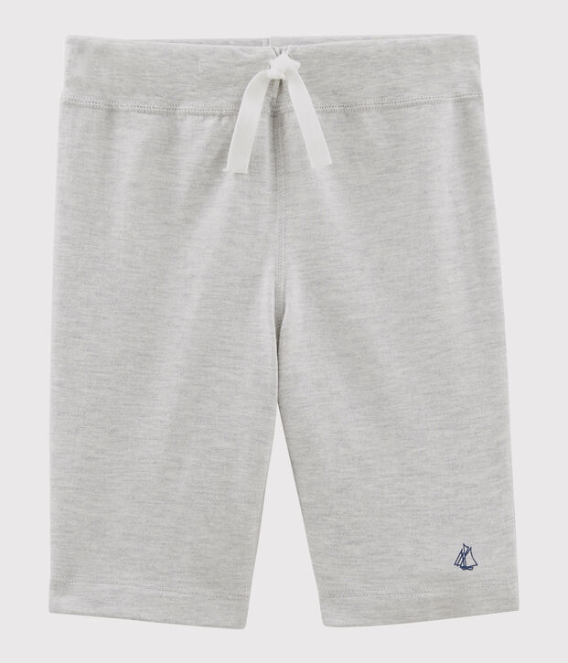 Bermuda en jersey moyen enfant gar&ccedil;on gris