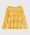 Marinière iconique Femme jaune BOUDOR/blanc MARSHMALLOW