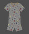 Pyjacourt phosphorescent en coton enfant blanc MARSHMALLOW/blanc MULTICO