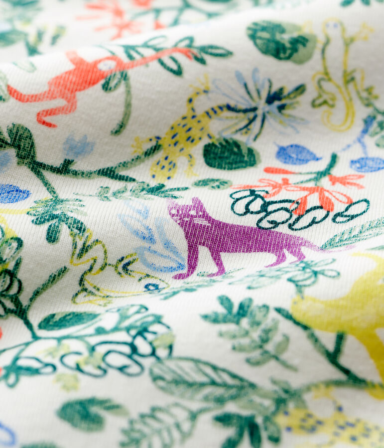 Gigoteuse jungle b&eacute;b&eacute; en coton blanc MARSHMALLOW/blanc MULTICO