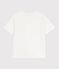 Tee-shirt enfant manches courtes en coton blanc MARSHMALLOW