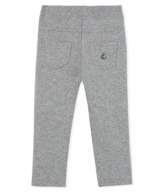 Pantalon bébé garçon en molleton chaud gris SUBWAY CHINE