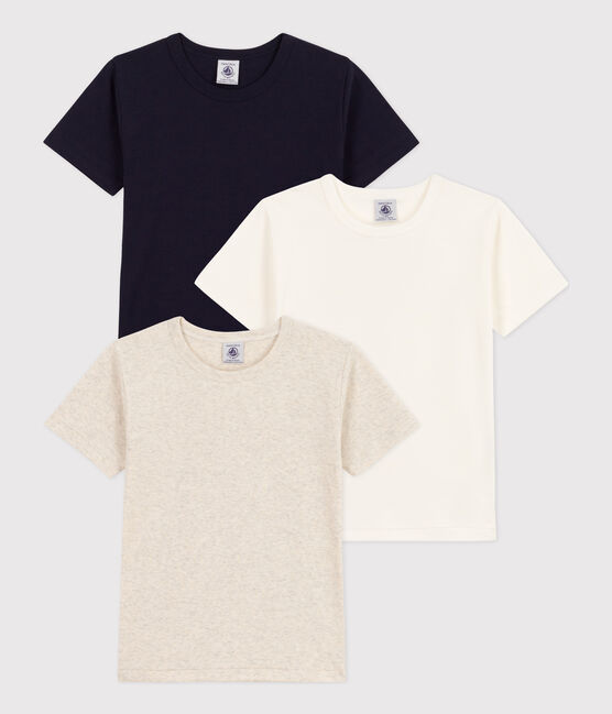 Lot de 3 tee-shirts manches courtes unis en coton petit garçon variante 1