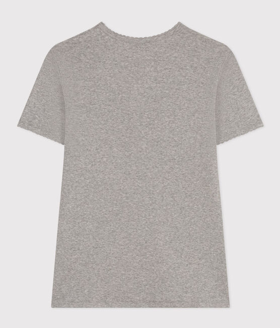 Tee-shirt L'ICONIQUE cocotte en coton Femme gris CHATON CHINE