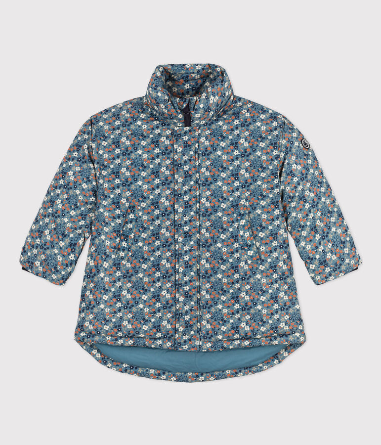 Doudoune mi-longue imprim&eacute;e enfant fille ROVER/ MULTICO