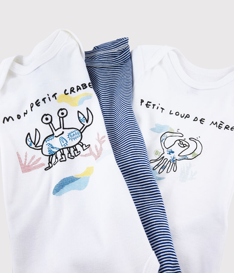 Lot de 3 bodies manches courtes Serge Bloch b&eacute;b&eacute; variante 1