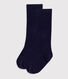 Chaussettes hautes bébé en laine et coton