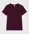 Tee-shirt femme en coton manches courtes uni MOON