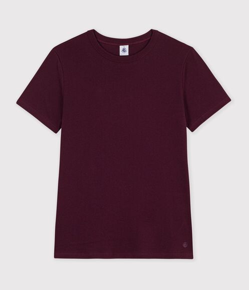 TEE-SHIRT FEMME EN COTON MANCHES COURTES UNI