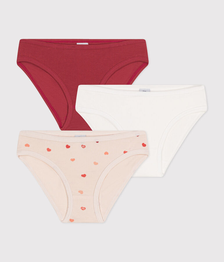 Lot de culottes  en coton et &eacute;lasthanne multicouleur